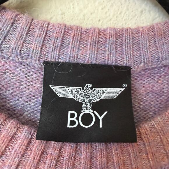 BOY London Purple Gradient Logo Knit Sweater Size M - Picture 4 of 9